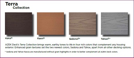 Azek Decking Color Chart